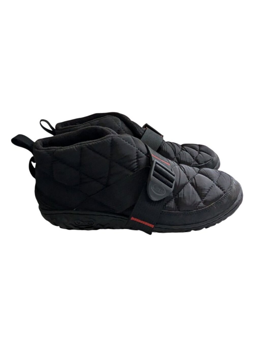 Chaco Mens 9 Ramble Puff Black Quilted Camp Slipper Boots Shoes